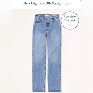 ABERCROMBIE 90s HIGH RISE JEANS